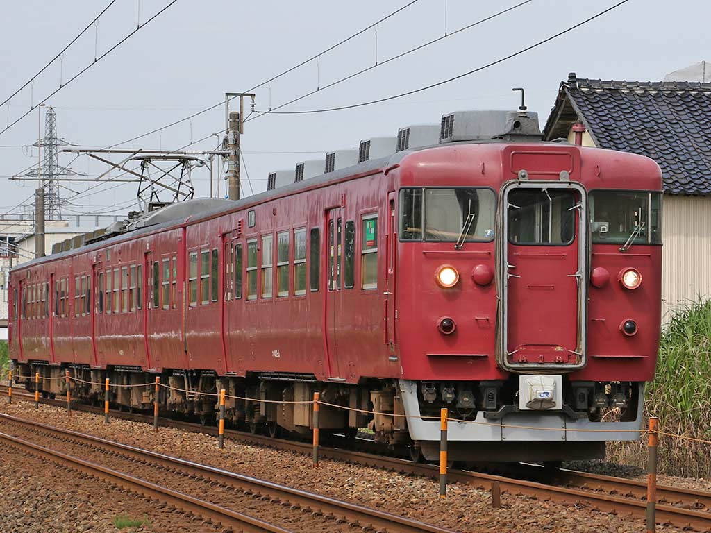 西日本旅客鉄道 413系電車 クハ412-5 ほか 森本駅 - 津幡駅 間 2020年8月