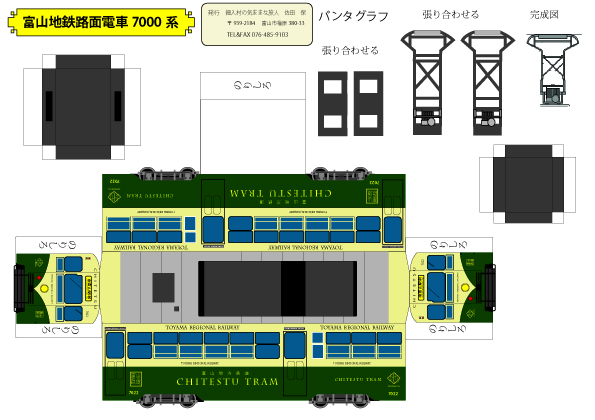 富山路面電車７０００系のコピー