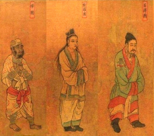 外国人「中国人が描いた6世紀の日本と新羅・百済の遣唐使の姿を見てみよう」　海外の反応